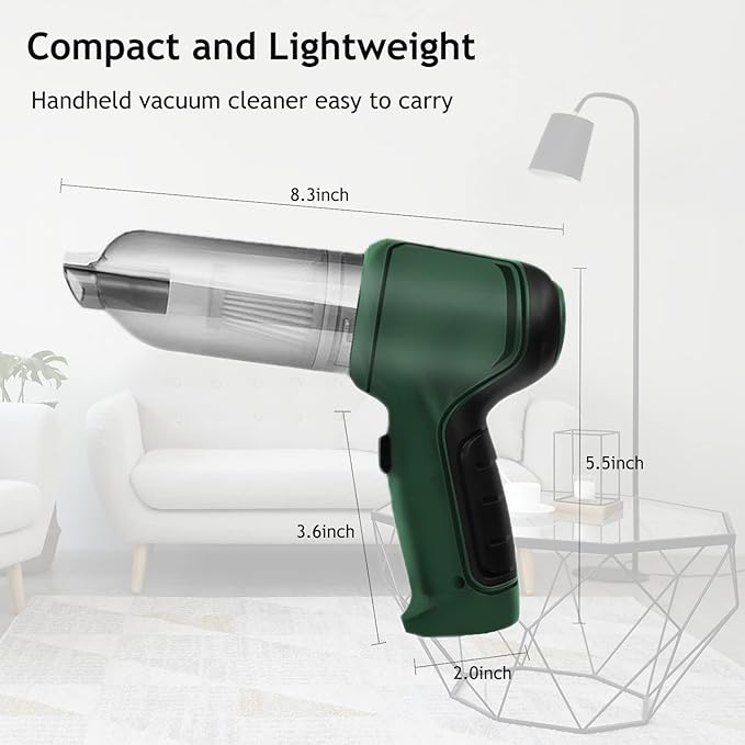 2-in-1 Smart Vacuum & Blower — Handheld Cleaner
