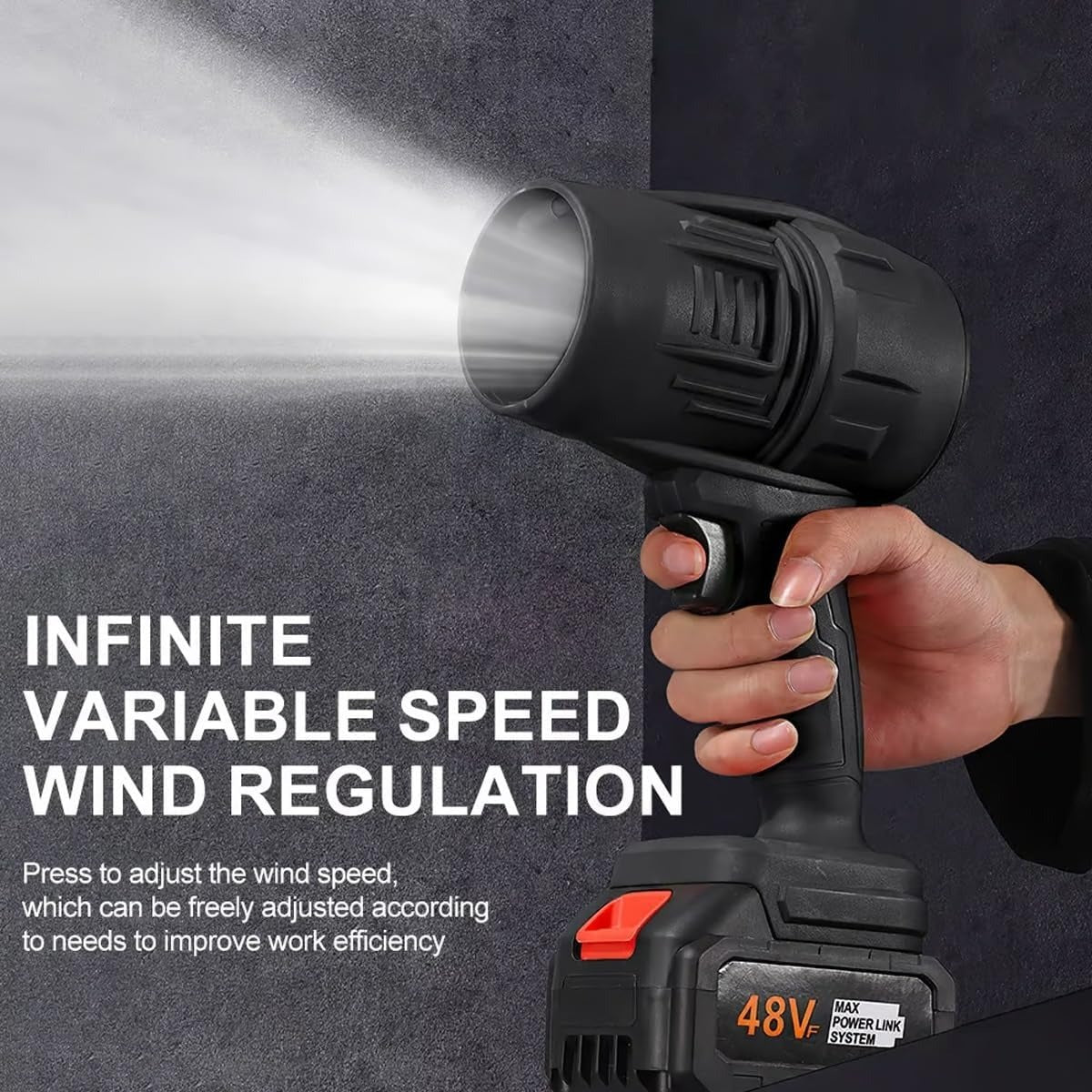 TurboJet™ Cordless Jet Blower — Powerful Air Cleaning & Drying Tool