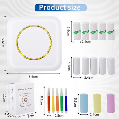Mini Portable Thermal Printer For Photos & Labels