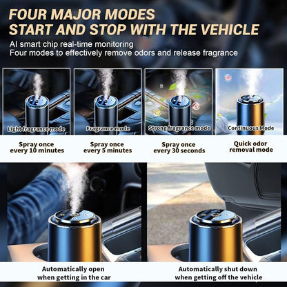 Starry Sky Car Aroma Diffuser with LED Projection Light