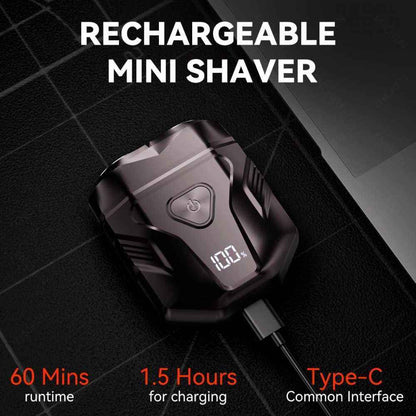 Waterproof Rechargeable Portable Shaver – Multi-Function LED Display