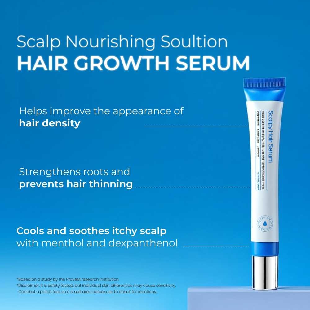 Scalpy Hair Growth Serum – Fights Hair Loss & Thinning, For Men & Women