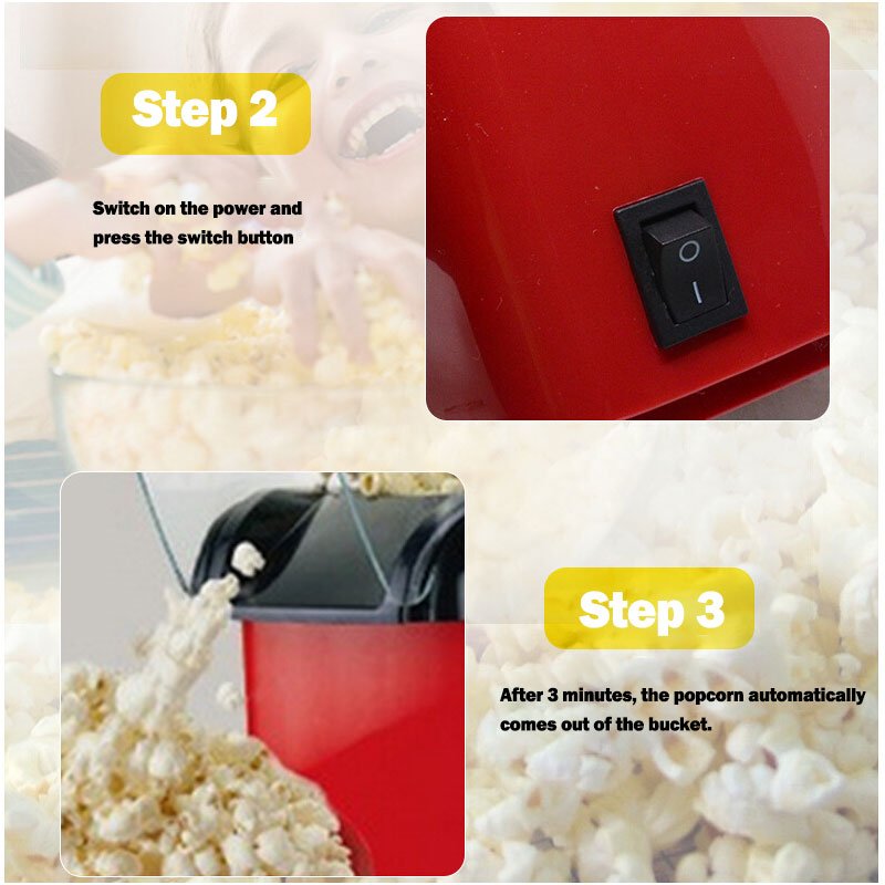 Mini Electric Popcorn Maker — Home Snack Machine