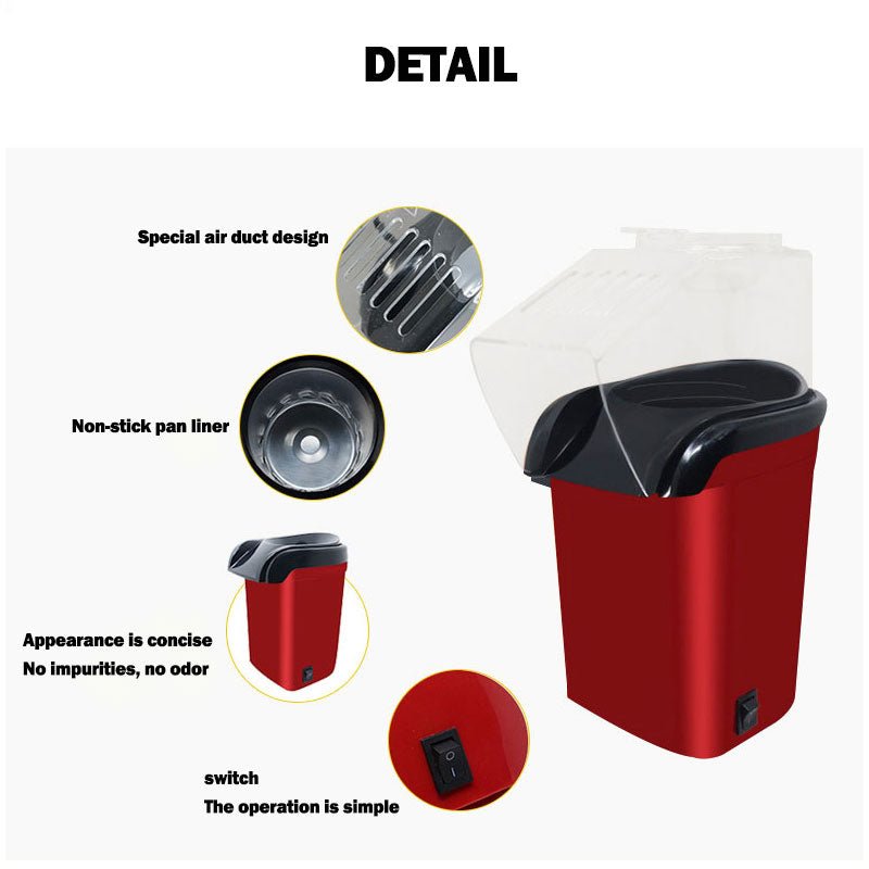 Mini Electric Popcorn Maker — Home Snack Machine
