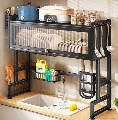 Kitchen Sink Shelf With Cabinet Door