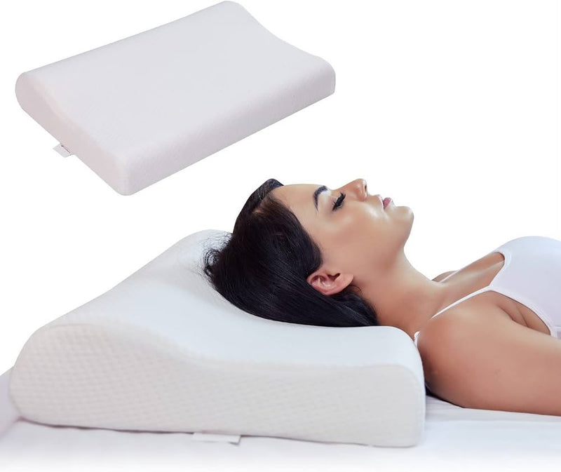 Contour Memory Foam Cervical Pillow | وسادة رقبة طبية من إسفنج الذاكرة