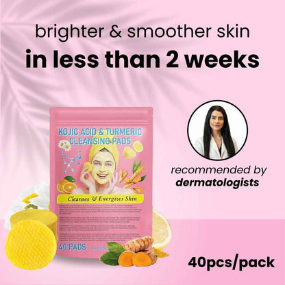 Turmeric & Kojic Acid Brightening Pads – Dark Spot & Hyperpigmentation Correction
